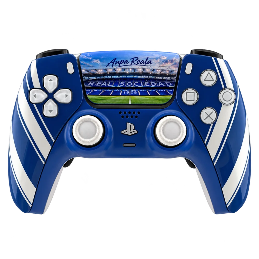 Mando PS5 Real Sociedad, vista frontal