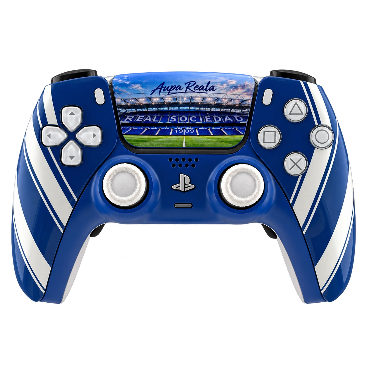 Mando PS5 Real Sociedad, vista frontal