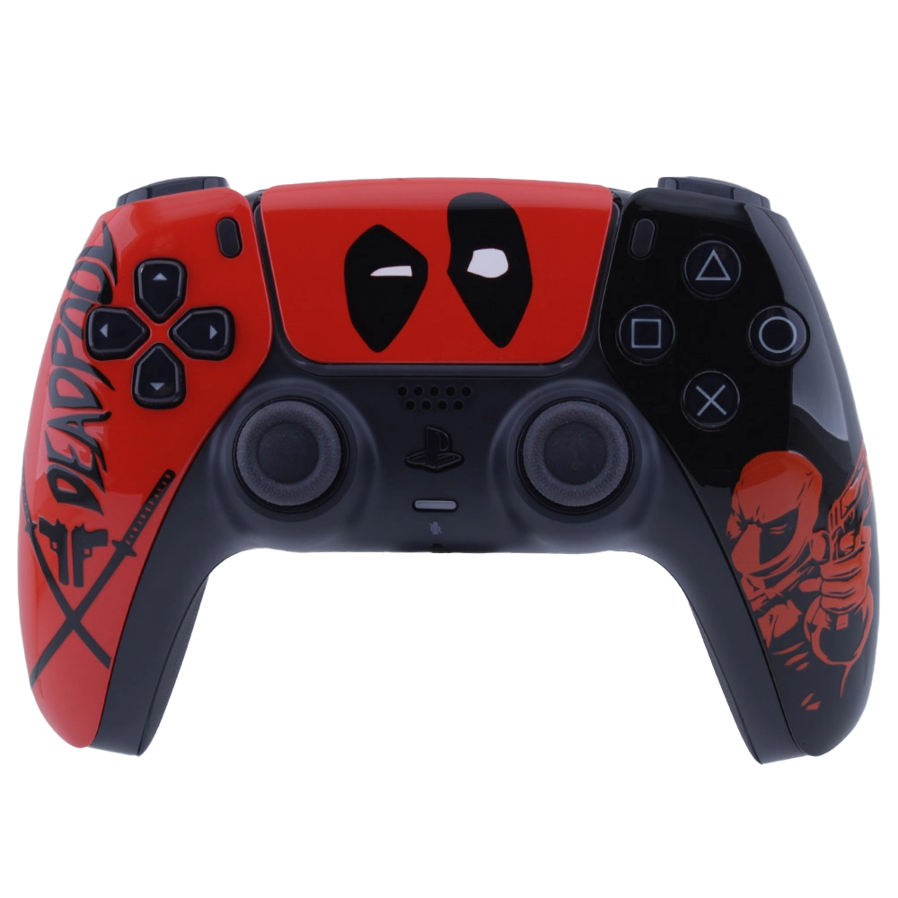 DeadPool - Mando PS5 sony DUALSENSE · fotografía del mando