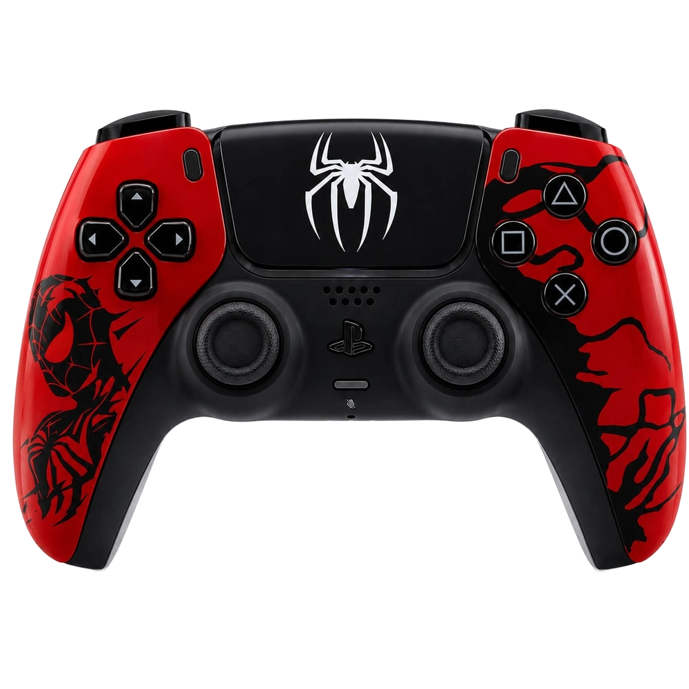 Spiderman - Mando PS5 sony DUALSENSE · fotografía del mando