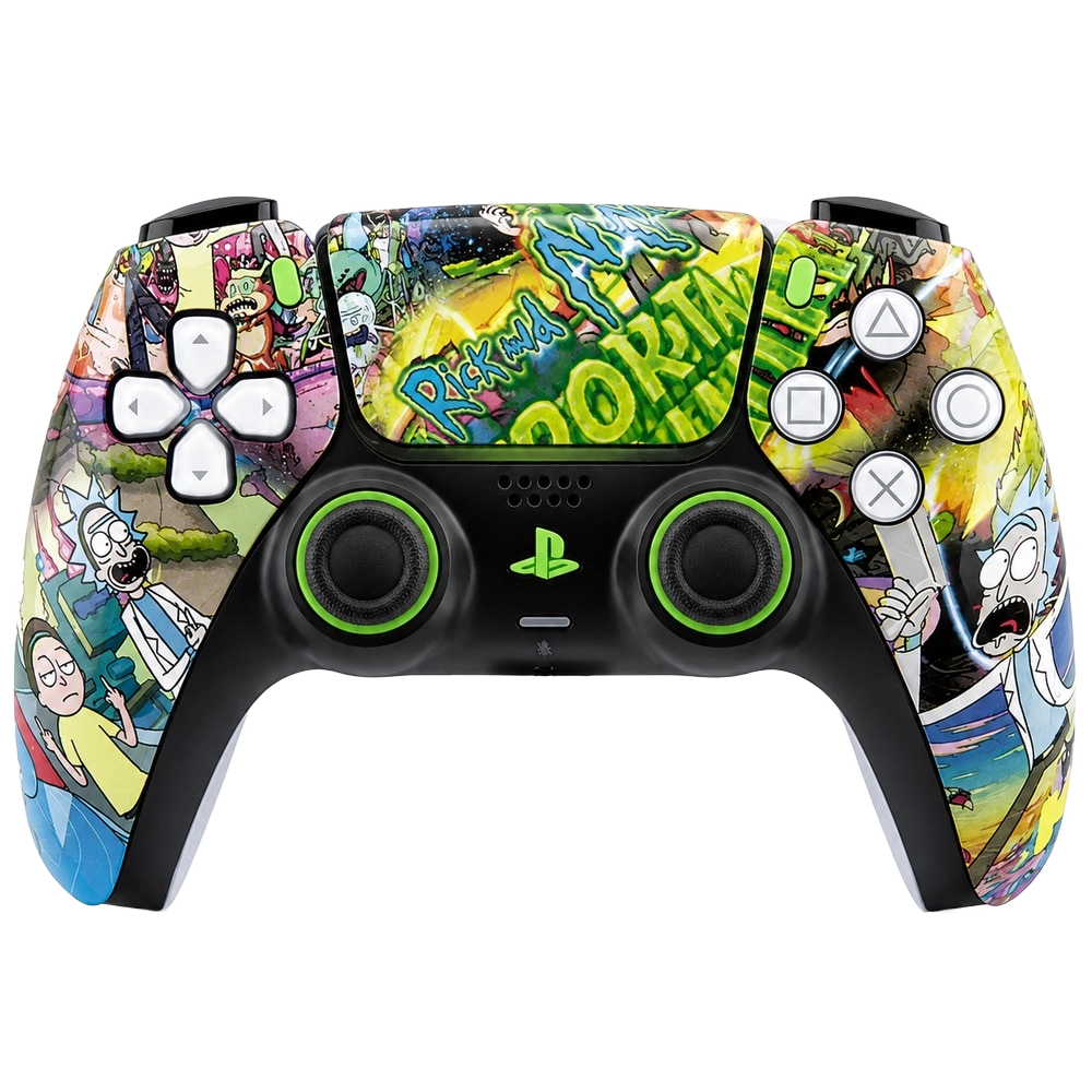 Rick y Morty - Mando PS5 sony DUALSENSE · fotografía del mando