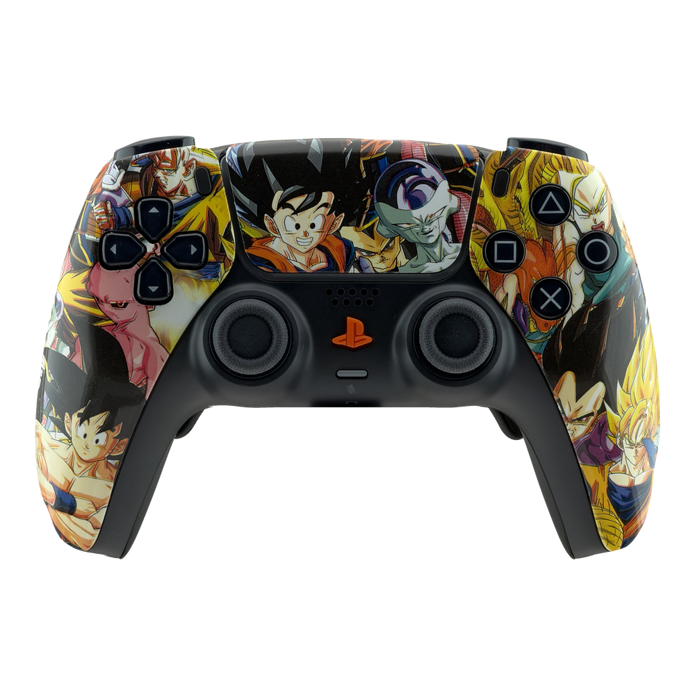 Mando PS5 Sony DualSense Dragon Ball, vista frontal.