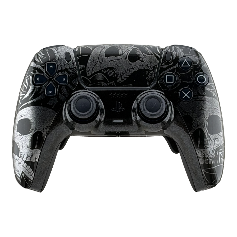 Mando PS5 Sony DualSense Black Pearl, vista frontal.