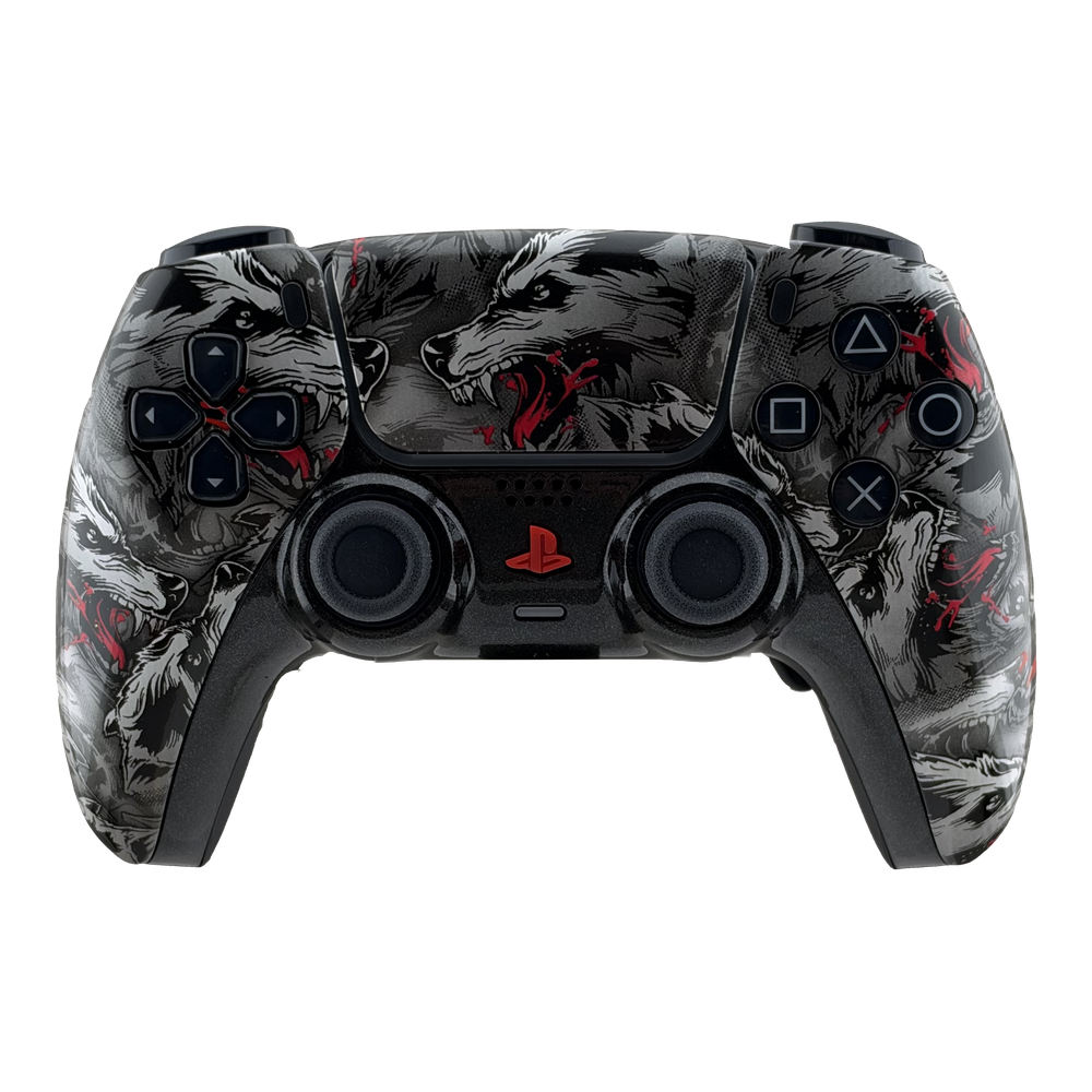 Mando PS5 Sony DualSense Wolves, vista frontal.