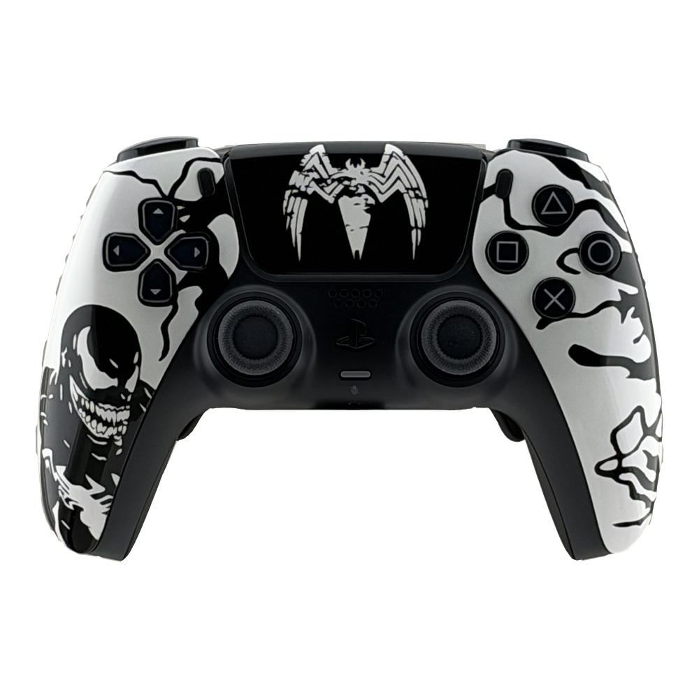 Mando PS5 Sony DualSense Venom, vista frontal.