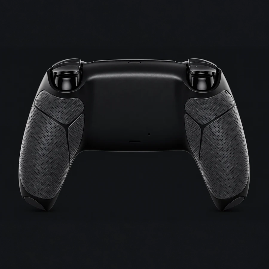 Carcasa trasera Grip negra con zonas antideslizantes
